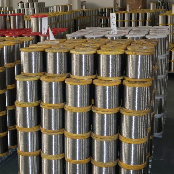 316 316L Smooth Edge Flexible Stainless Steel Wire Rope Finish Bright Finish