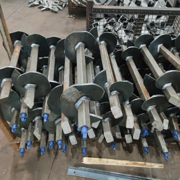 Utility Power Structure Foundation Square Solid Helical Anchor