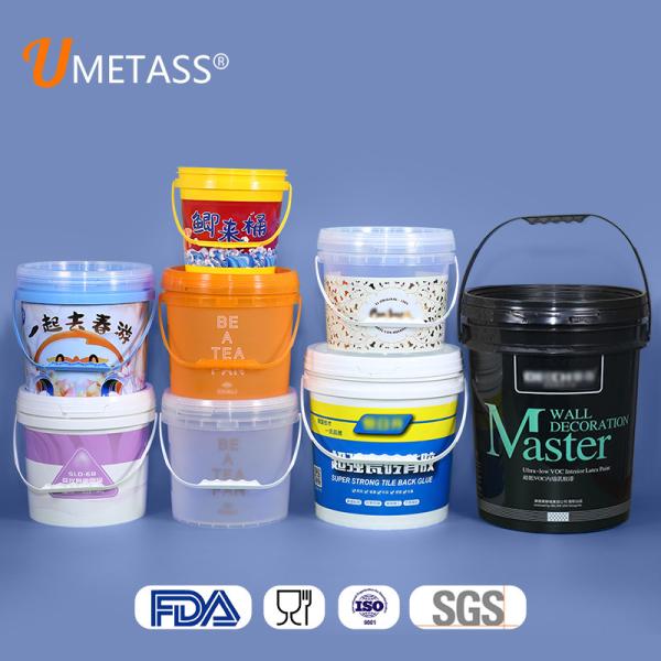 Custom Color Printing Logo PP Food Grade Plastic Ice Bucket Container Manufacture