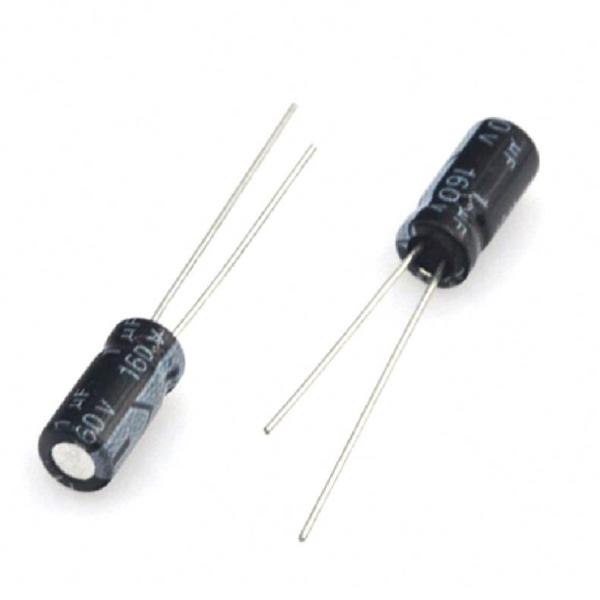 original Electrolytic capacitor 100V/22UF 6*11MM 160V/1UF 6*11MM Capacitor