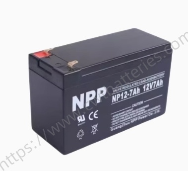 NP12-7 VRLA Battery 12V 7Ah Sealed Lead Acid Rechargeable Battery for Small UPS Solar Power IOT Kids Car Outdoor Camper