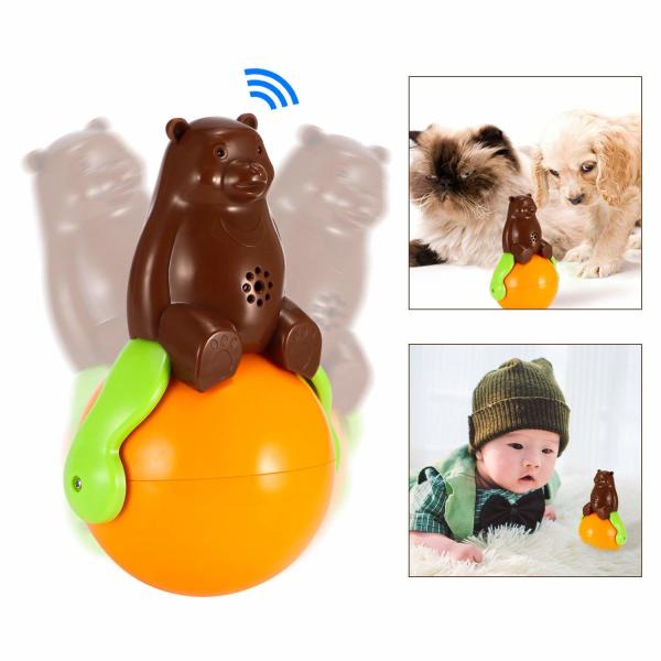Pet Dog And Cat Toys Shaking Around Bear Funny Tumbler 0.75lb Lightweight