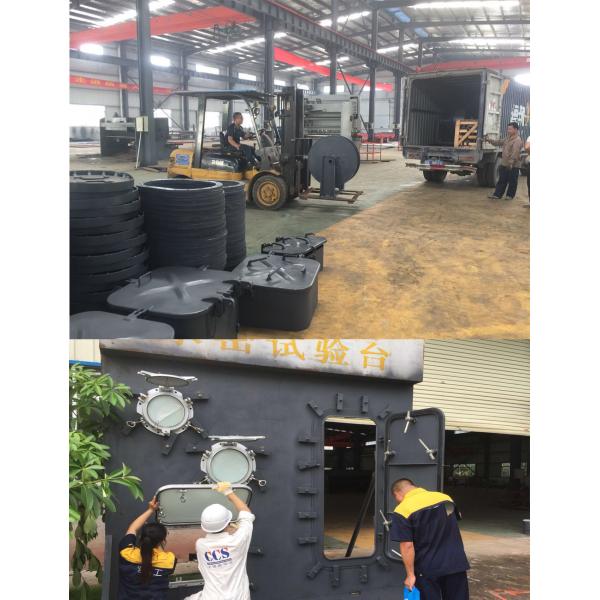 Single Leaf Marine Watertight Doors 0.06Mpa-0.5Mpa Pressure With Singlle Handle