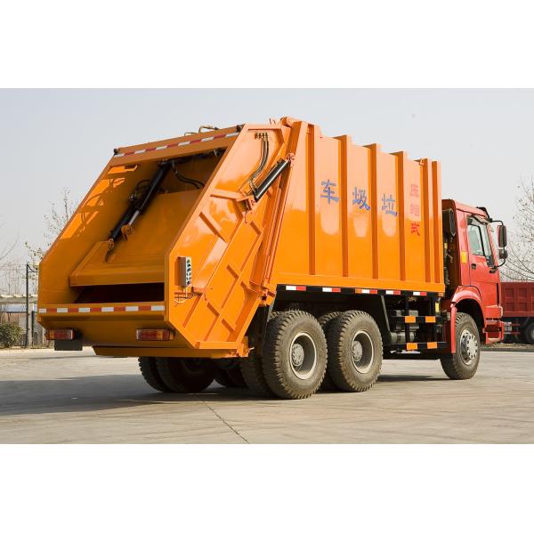 6x4 10 wheel 12cbm Garbage Compactor Truck 371 hp Horsepower SGS Certification