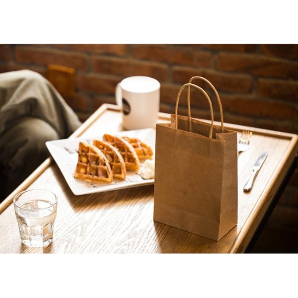 Offset Printing Portable Kraft Paper Bags For Cake Boxes 21*14*19cm