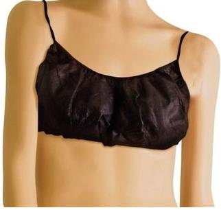 Non-woven Disposable Fashionable Breathable Bra with Ties Beauty Spa Consumable