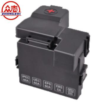 Black Reliable Five Ways Automotive Fuse Box With Cable Battery Terminal