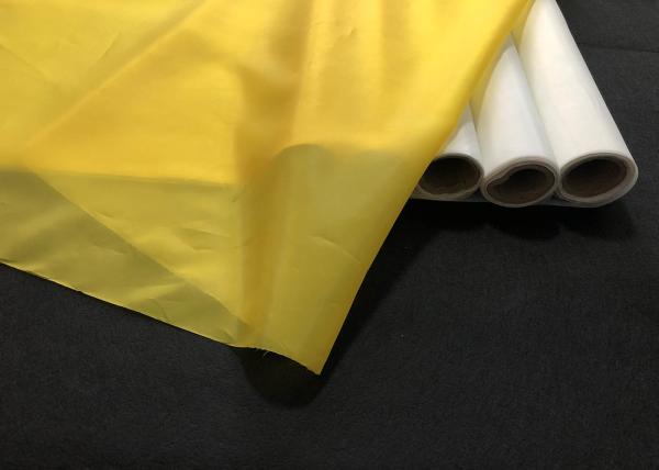 Yellow Monofilament Polyester Silk Screen Printing Mesh 39t 168t 80 380 420