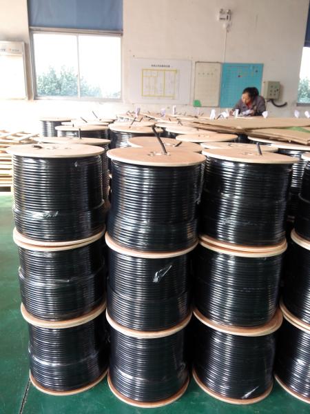 75 Ohm Coaxial Cable Self Supporting Messenger  CCTV Coaxial Cable  RG6  Cable