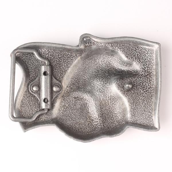 3D Eagle Antique Silver Zinc Alloy American Flag Belt Buckle With Soft Enamel Colors