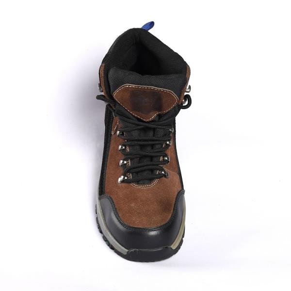 Suede cow EU 36-47 Industrial Safety Footwear with GENUINE LEATHER Upper and Steel Toe Material Work Boots