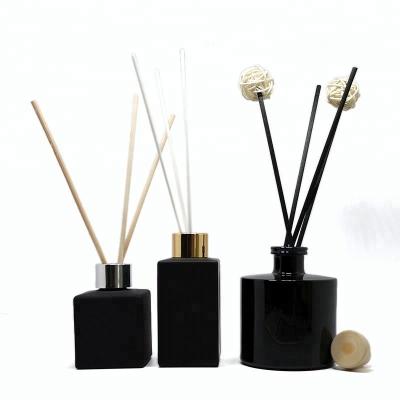 Botellas de perfume de cristal negras de Bruselas con la decoración del hogar de la impresión