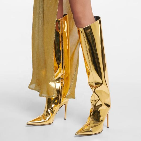 Knee High Womens Footwear Shoes Black Color Lightweight Breathable