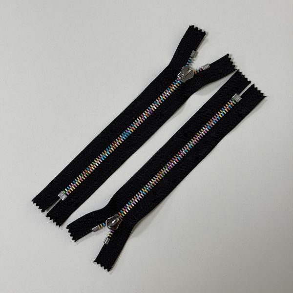 Colorful Granular Corn Shaped Aluminium Zipper Smooth Durable #5 Metal Zipper