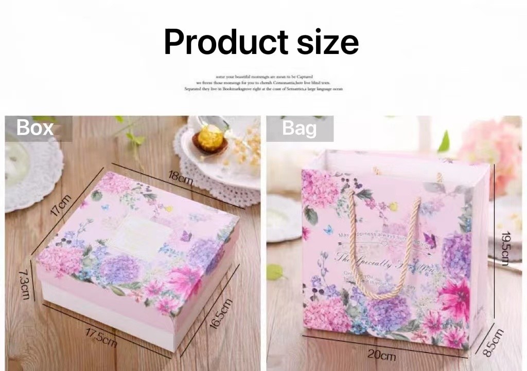230GSM Scrunchie повторно используют бумажную подарочную коробку 18*17*7.3 цвета слоновой кости подарочной коробки складную