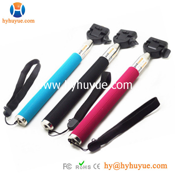 Stick for Selfie in stainless steel & ABS plastic material at factory price