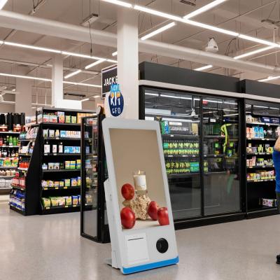 Compte-rendu du supermarché Écran tactile tout-en-un Caisse enregistreuse 15,6 pouces Kiosque en libre-service Terminal POS avec paiement NFC QR