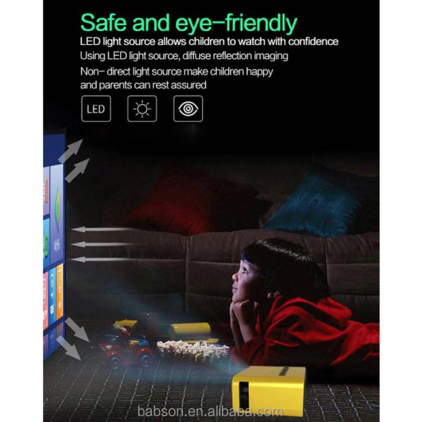 Star 200 Portable Mini Projector with 2K Resolution LED Lamp Manual Lens for Home Theater Use Includes Bag Accessory