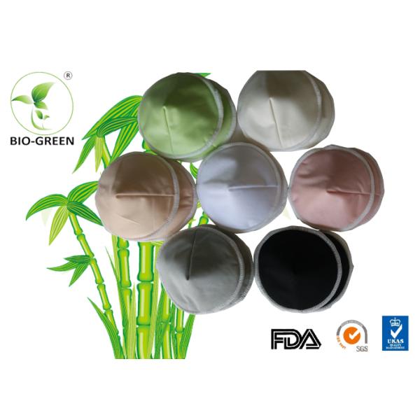 Breathable Organic Bamboo Reusable Pads , Thin Soft Organic Reusable Breast Pads