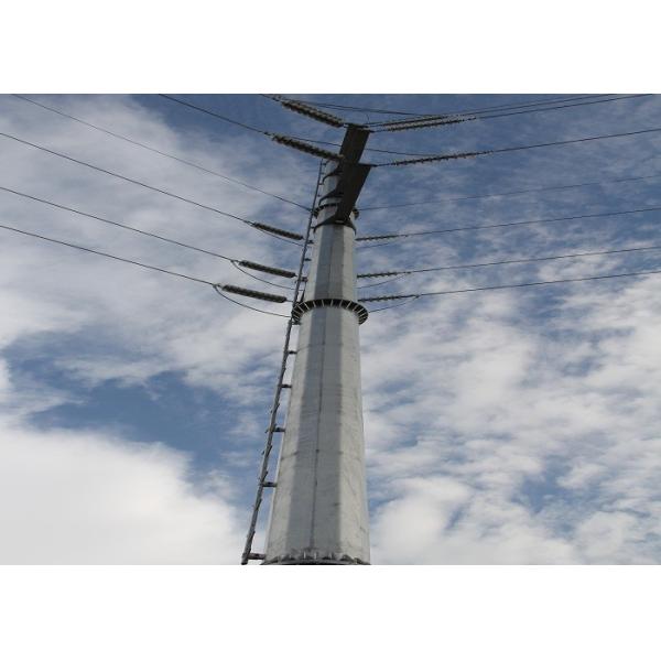 Professional ASTM A123 Galvanized Steel Pole For Transmission And Lighting In Philippines