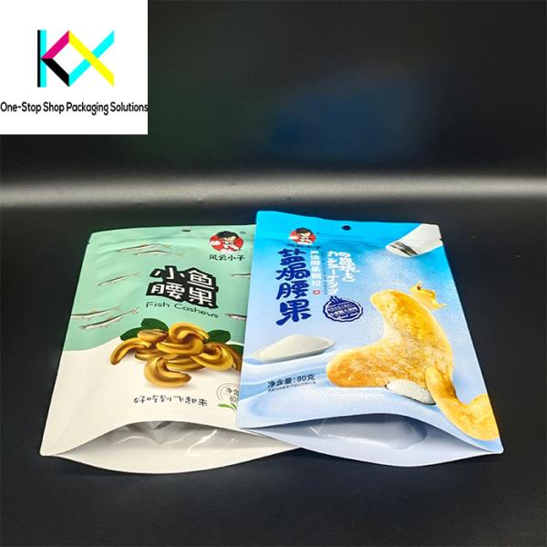Custom Food Packaging Bags For Food And Snacks Stand Up Pouch With Barrier Foil Adopt Digital Printing