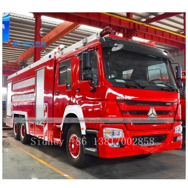 Тележка пожарной команды Sinotruk Howo 6X4 для депо нефти и газ