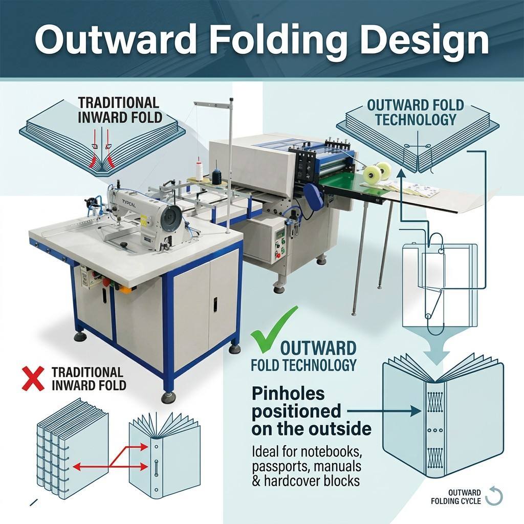 Multi-Block Sewing HX1800CTSO Machine Supports Up To Four Book Blocks At One Time