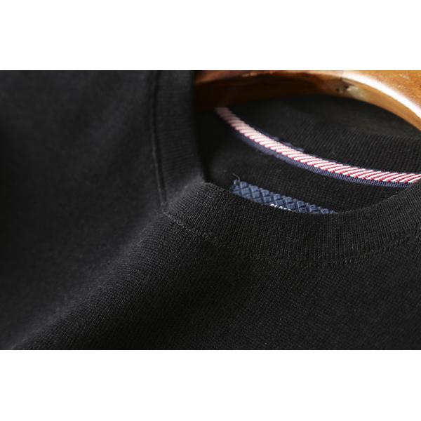 O-Neck Embroidered Men's Round Collar Sweater Terry Pullover Unlined and Workmanship