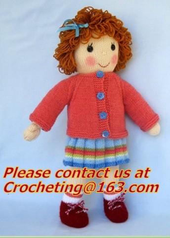 Nice colorful hand Knitting toys,Wholesale Knitted Kids Doll,crochet caterpillar toy
