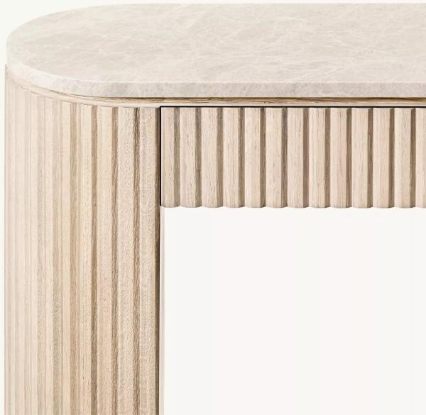 Modern Bedroom Walnut Console Table With Roller Shutter Door Cabinet