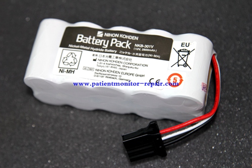 Original NIHON KOHDEN Defibrillator Battery NKB-301V 12v 2800mAh
