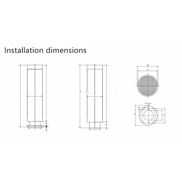 High Performance Air Compressor Silencer Used For Air Ring Blower 1.25inch
