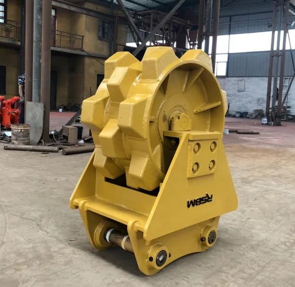 Q460 Mini Excavator Wheel For Trench Compaction 200mm-600mm Width