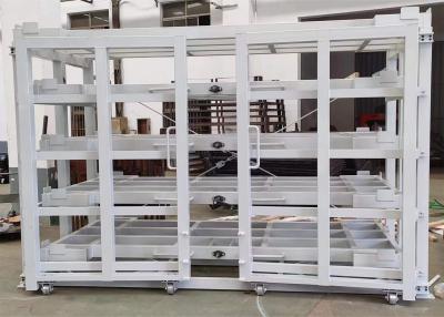 Powder Coating Horizontal Manually Roll out Sheet Metal Rack for Construction Plate