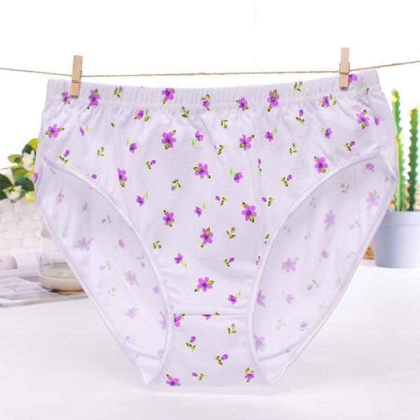 Customized plus size cotton ladies underwear