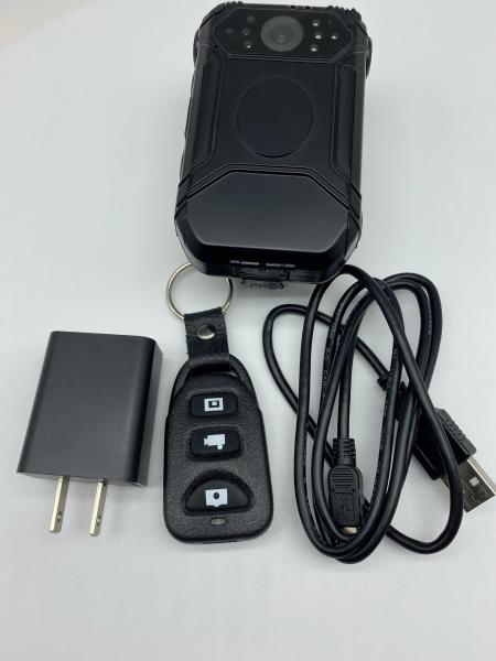 Câmera corporal de polícia 64G IP66 com LED de 1,5 W e ângulo de 120 graus