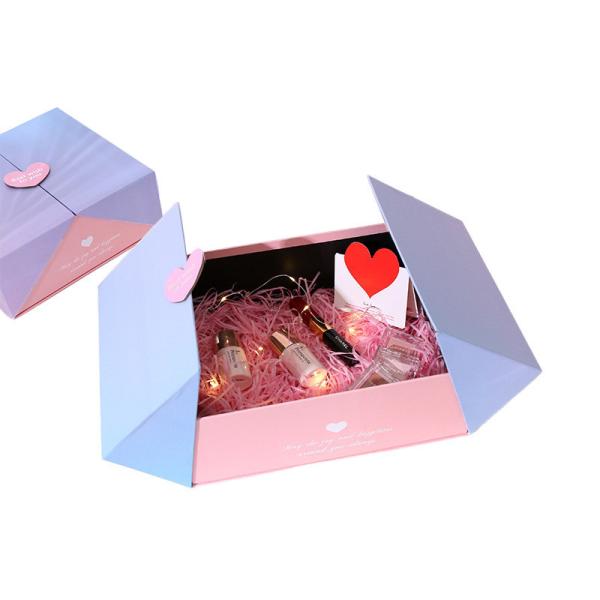 Collier en carton renouvelable cosmétique soins de la peau Festival Boîtes cadeaux Emballage personnalisé