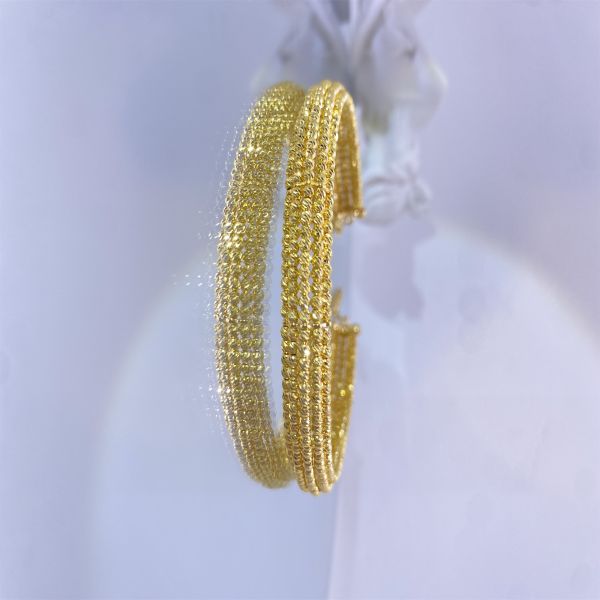 Chic Small Gold Plumeria Earrings