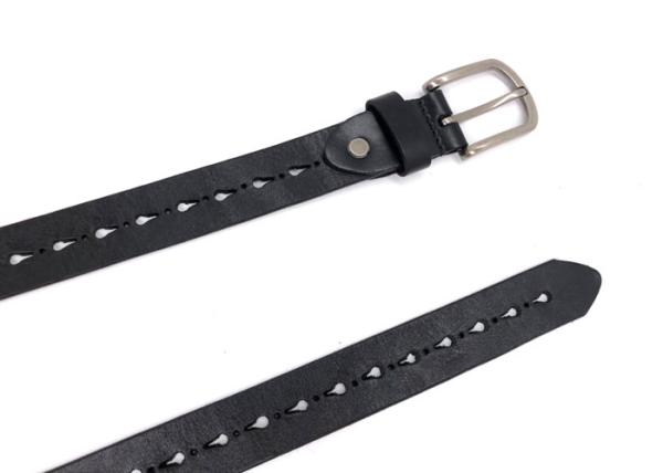 Black Women's Fashion Leather Belts For Jeans Pants Plus Size Western Design Belt Alloy Buckle