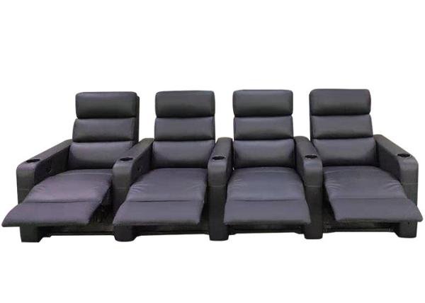LED Light USB Electric Recliner Chair Single Seater Home Cinema Sofa Set