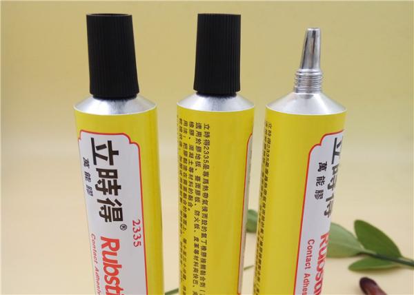 Six Color Soft Aluminum Adhesive Tubes Packaging With Extended Plastic Nozzle