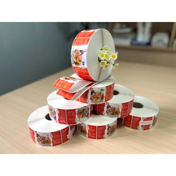 Customized Printed Adhesive Label Sticker with customized printing