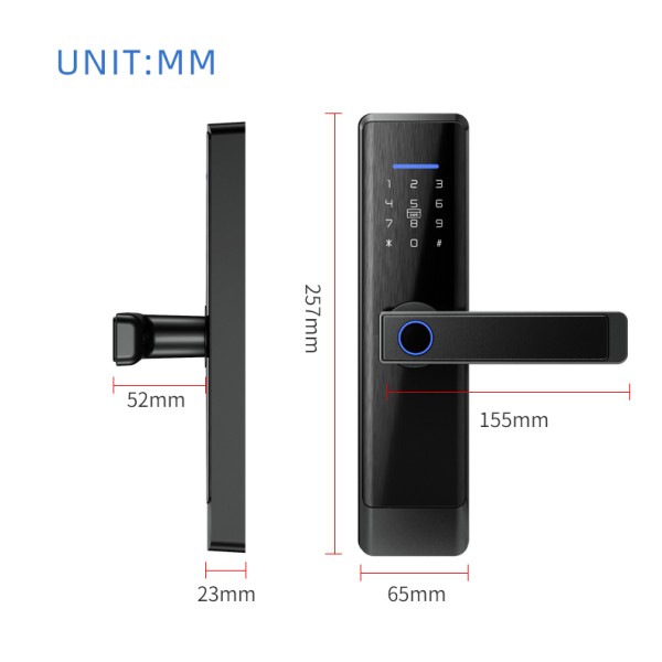 YAGU Fingerprint Password Security Door Lock Wholesale Factory Selling TTlock&TUYA Version Optional