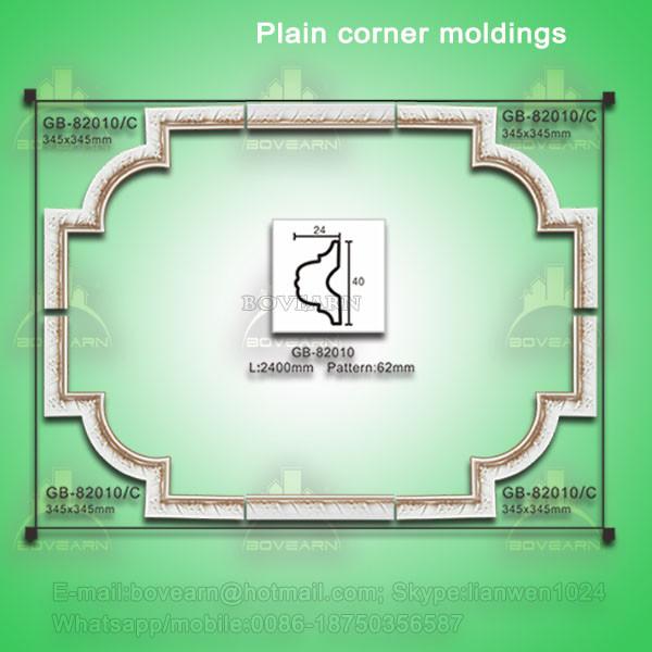 Latest European style PU corner cornice moulding for home & interior decpration