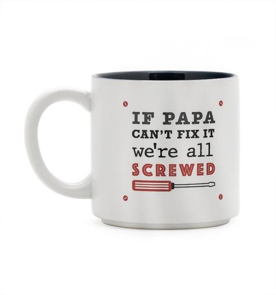 Ceramic Dad Mug Coffee Mug White Color With Creative WordsKING DAD Customized 12Oz For Gift