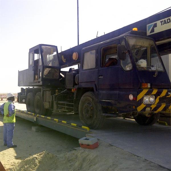 SCS 60 Ton Automatic Pitless Road Weighing Bridge Machine , Truck Mounted Scales