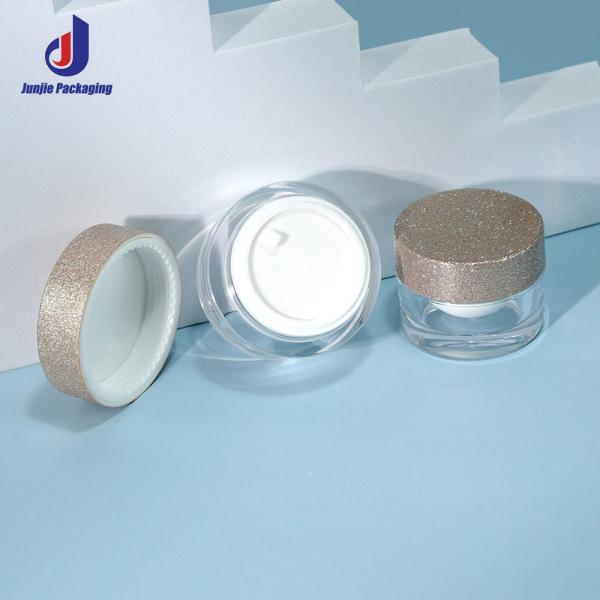50g 15g 8g Clear Acrylic Plastic Cream Jar With Lid for Cosmetic Packaging