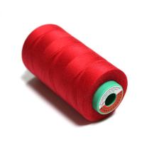 402 Fios de costura de poliéster tingido Fios de poliéster ligados UV vermelho