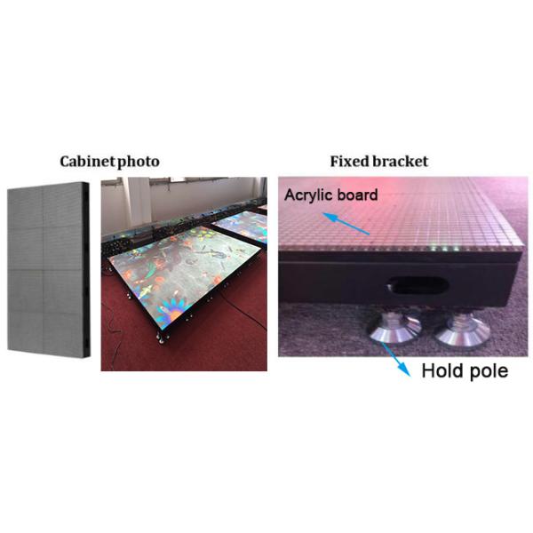P3.91 Digital Dance Floor LED Screen Touch Modules SMD For Ground Projection