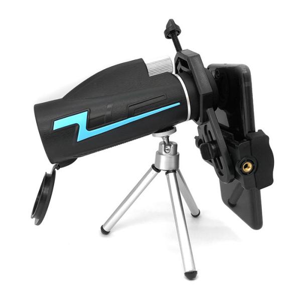 Telescópio portátil 40x60 do monocular do telefone celular para caminhar o acampamento da pesca